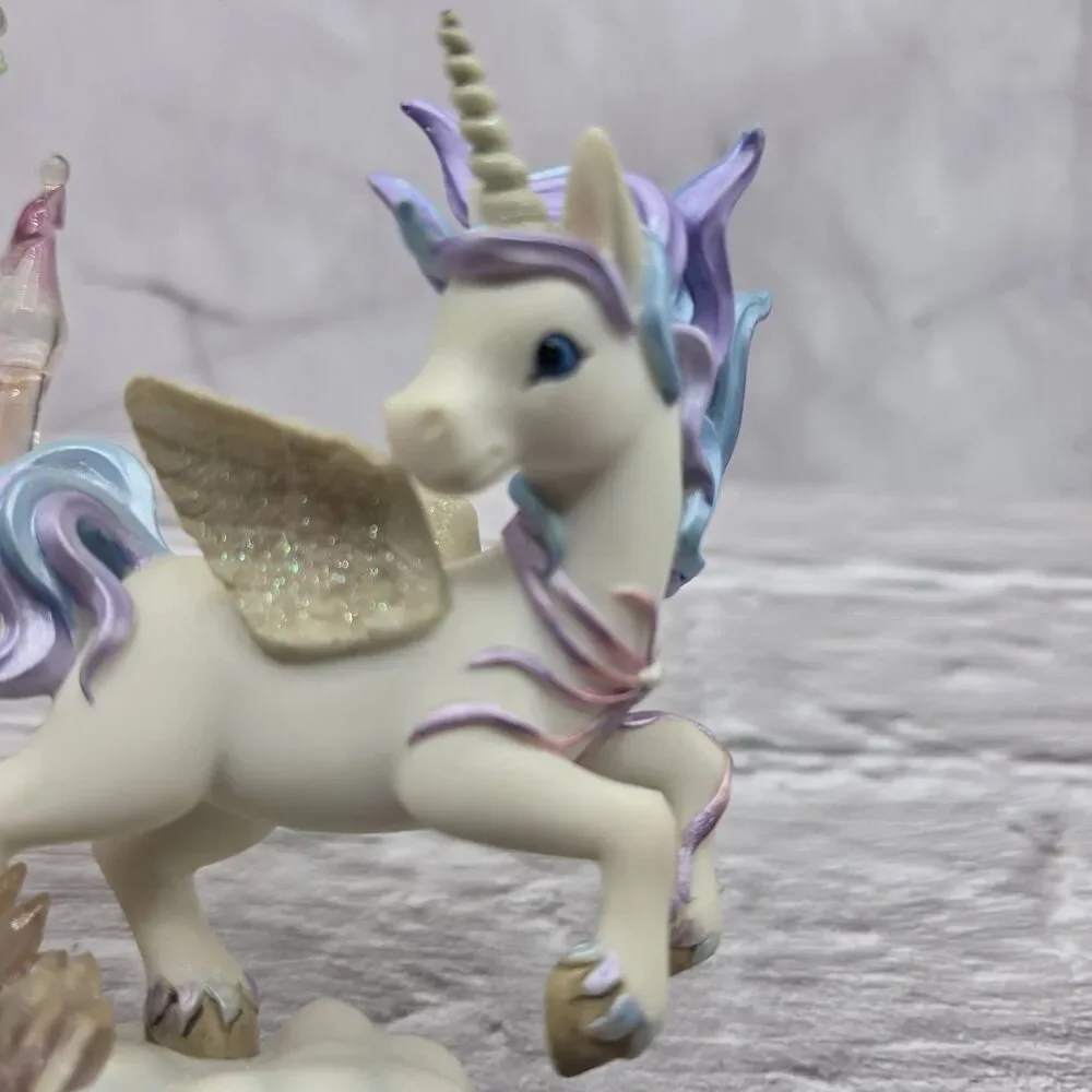Hamilton Collection Rainbow Dreams Castles In The Sky Unicorn Pegasus 2001